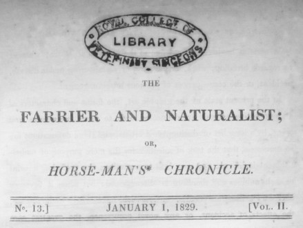 'Farrier and Naturalist' Vol 2 Issue 1 - 1 January 1829
