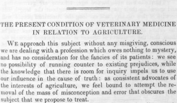 ‘The Veterinarian’ Vol 24 Issue 8 – August 1851
