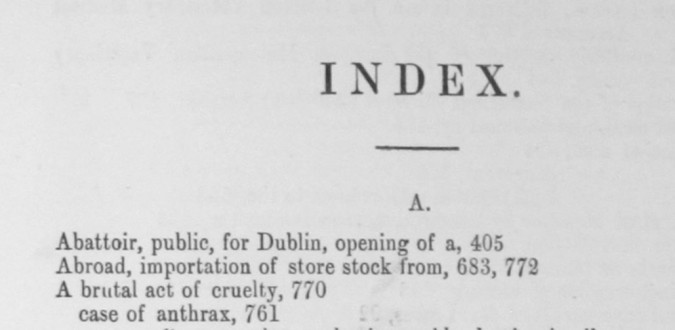 Index to ‘The Veterinarian’ Vol 55 – 1882