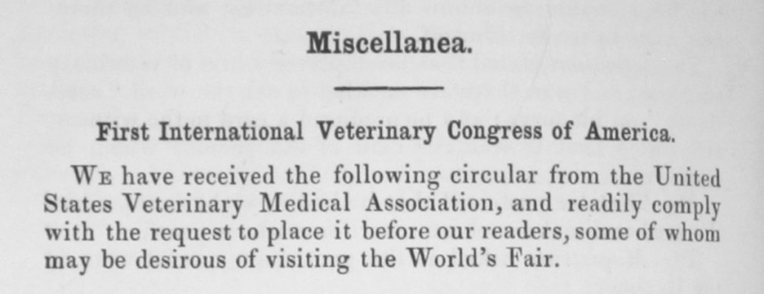 ‘The Veterinarian’ Vol 66 Issue 9 – September 1893