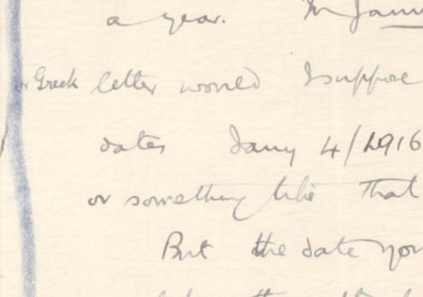 13 - Letter to Frederick Smith from Fred Bullock, 5 Dec 1916