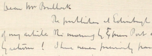 22 - Letter to Fred Bullock from Frederick Smith, 28 Dec 1916