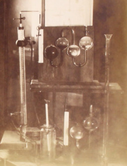 Photographs of Smith's laboratory at the Army Veterinary School, Aldershot