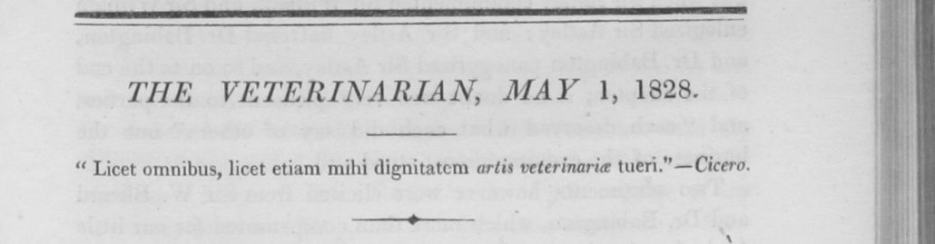 'The Veterinarian' Vol 1 Issue 5 - May 1828