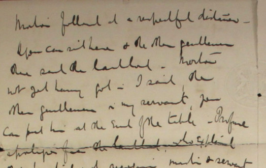 11 – Letter to Mary Ann Smith from Frederick Smith, 23 Feb 1900
