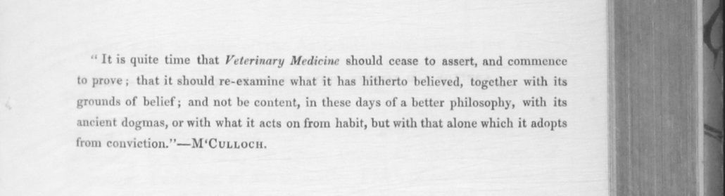 Abstract of the Proceedings of the Veterinary Medical Association ‘The Veterinarian’ Vol 11 – 1838
