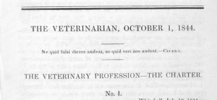 ‘The Veterinarian’ Vol 17 Issue 10 – October 1844