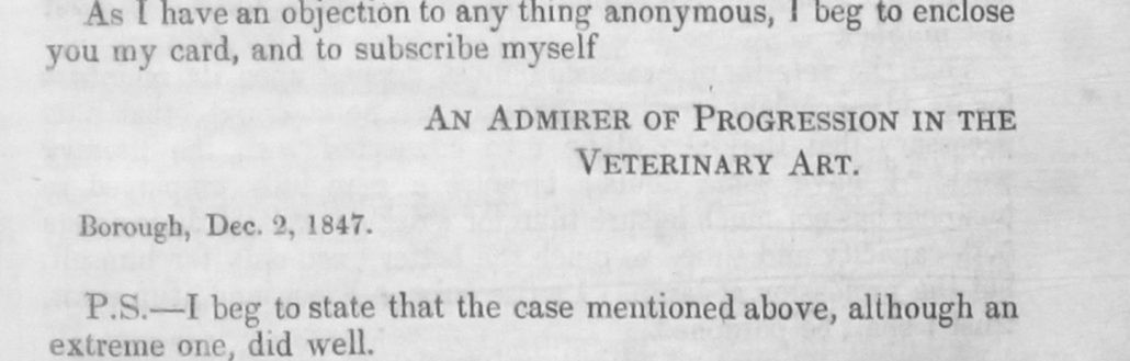 ‘The Veterinarian’ Vol 21 Issue 1 – January 1848