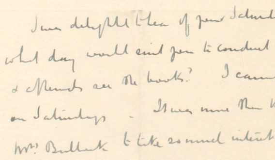 1 – Letter to Fred Bullock from Frederick Smith, 10 Mar 1919