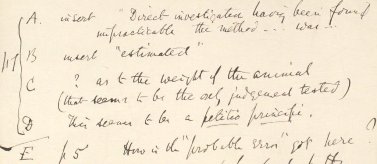 12 – Letter to Frederick Smith from Francis Galton, 15 Feb 1898