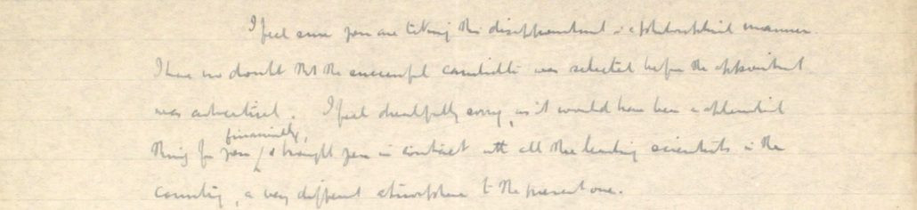 4 – Letter to Fred Bullock from Frederick Smith, 27 Jan 1920