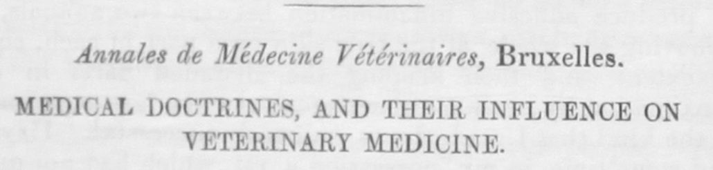 ‘The Veterinarian’ Vol 33 Issue 4 – April 1860