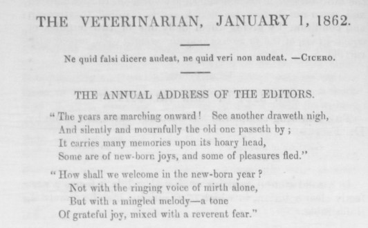 ‘The Veterinarian’ Vol 35 Issue 1 – January 1862