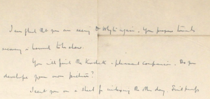 47 – Letter to Fred Bullock from Frederick Smith, 18 Aug 1920