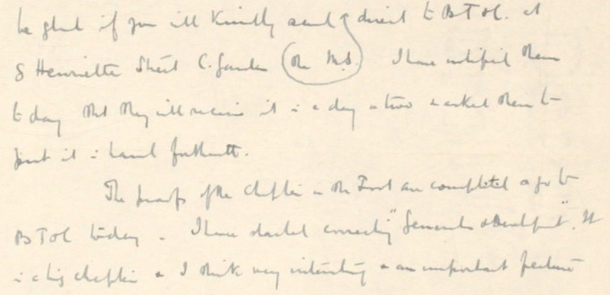 48 – Letter to Fred Bullock from Frederick Smith, 18 Aug 1920