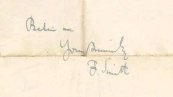61 – Letter to Fred Bullock from Frederick Smith, 15 Oct 1920