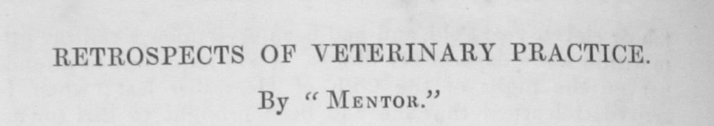 ‘The Veterinarian’ Vol 37 Issue 4 – April 1864