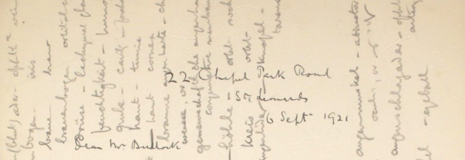 23 – Letter to Fred Bullock from Frederick Smith, 6 Sep 1921