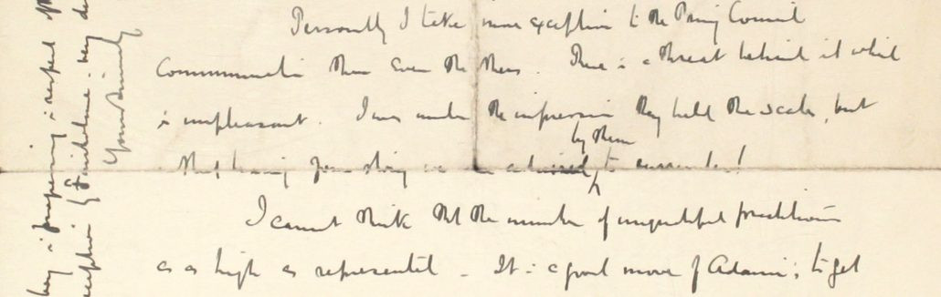 39 – Letter to Fred Bullock from Frederick Smith, 27 Nov 1921