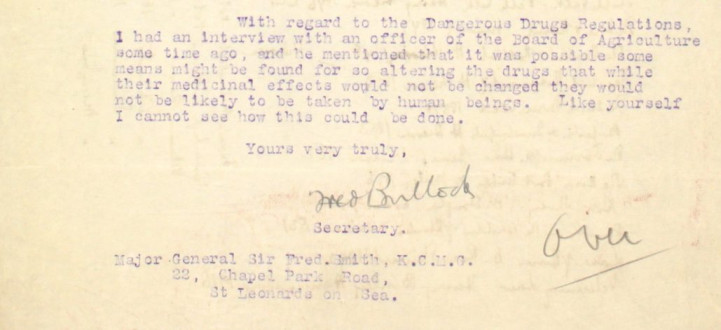 8 – Letter to Frederick Smith from Fred Bullock, 21 Mar 1921